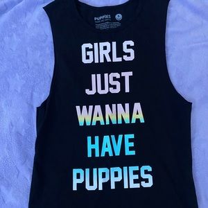Puppies Make Me Happy Tank Top